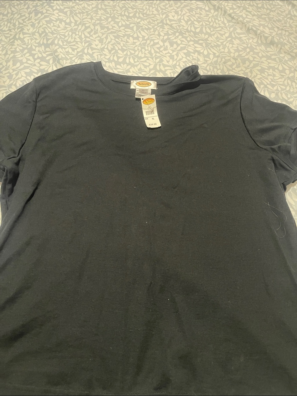 Talbots Black Short Sleeve Crewneck Tee